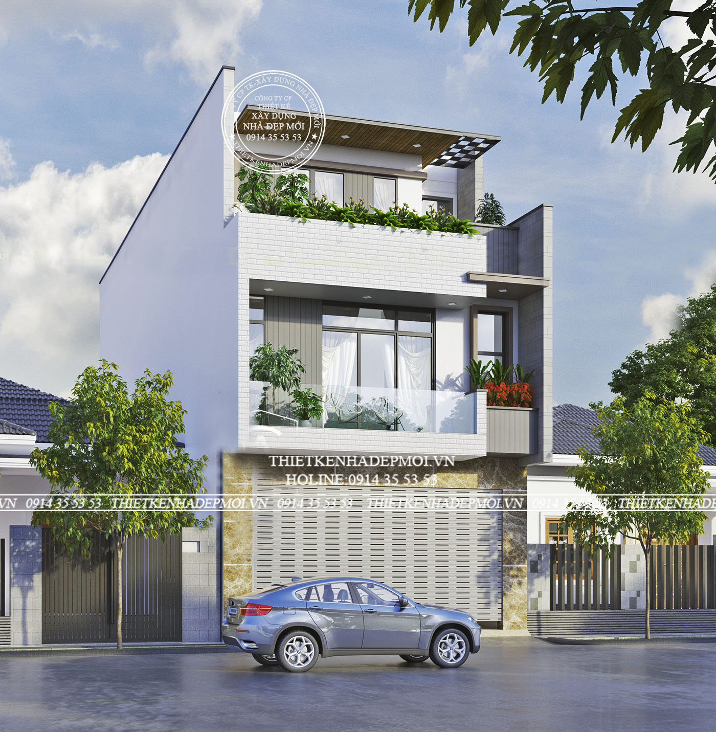Xu hướng thiết kế nhà phố 3 tầng tiện nghi tại hồ chí minh