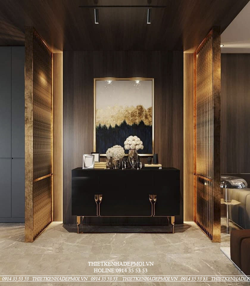 Nhà phố hiện đại thiết kế kết hợp ốp đá sang trọng