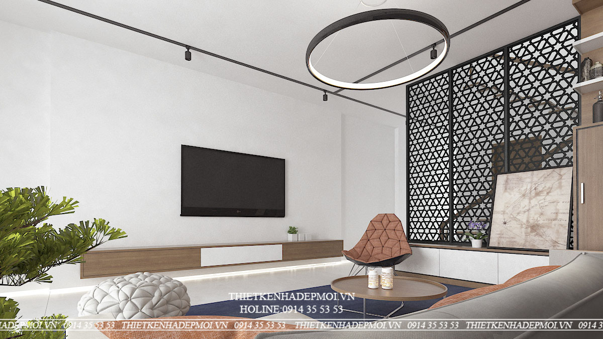 Thiết kế nhà phố 3 tầng đẹp tối giản