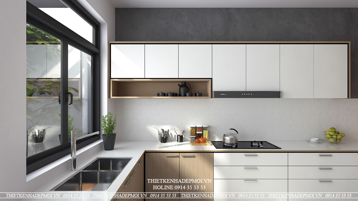 Thiết kế nhà phố 3 tầng đẹp tối giản