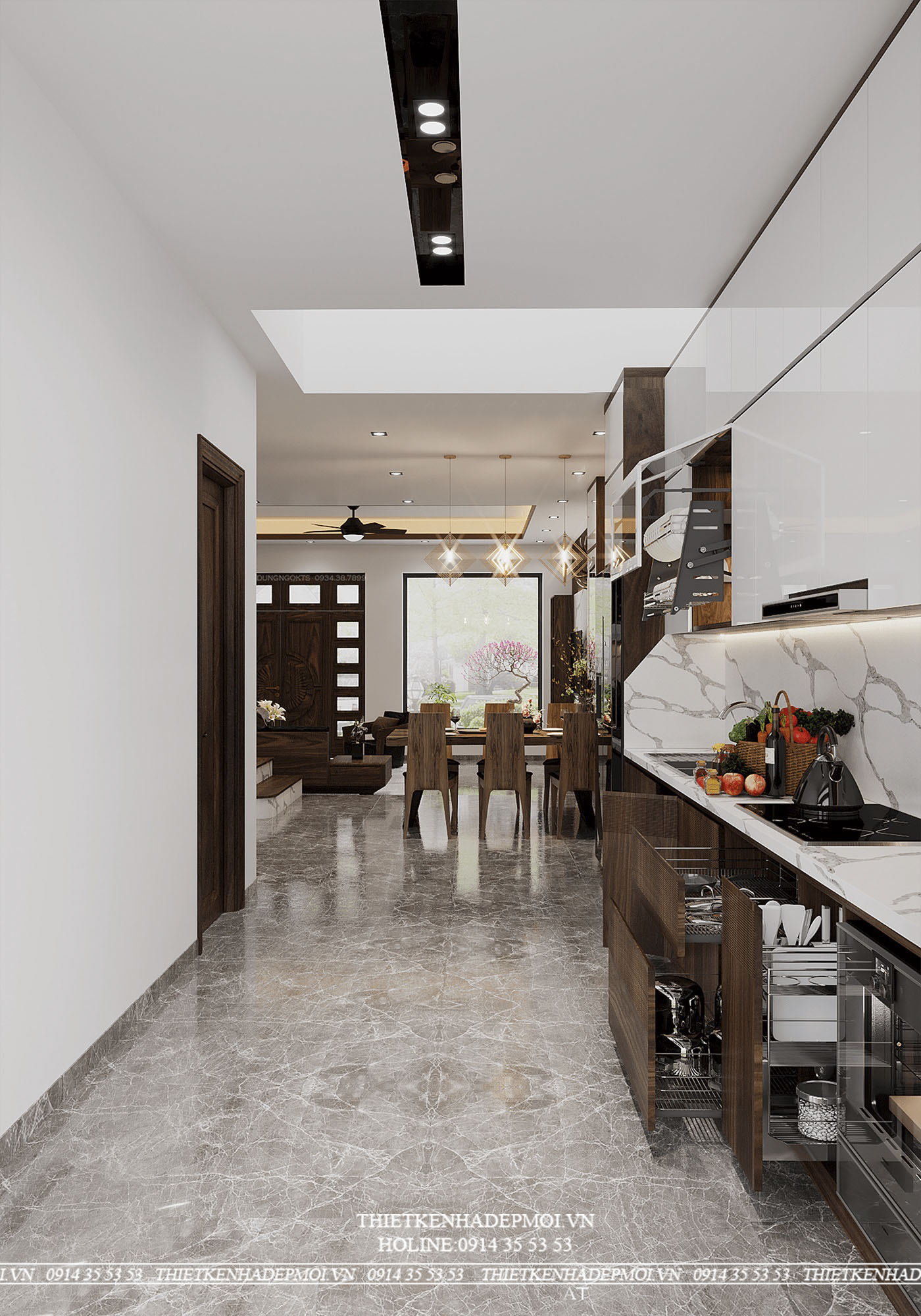 Mẫu nhà phố hiện đại 3 tầng được yêu thích của năm
