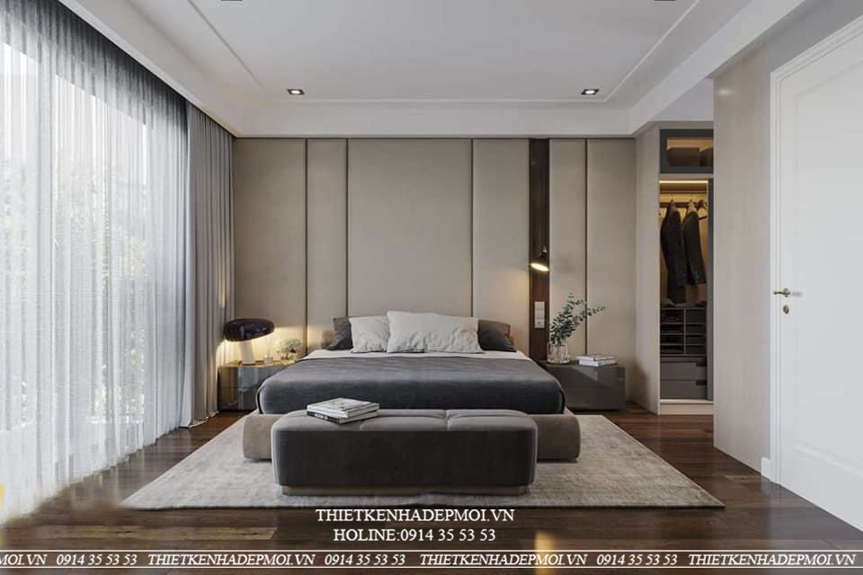 Nhà phố hiện đại thiết kế kết hợp ốp đá sang trọng