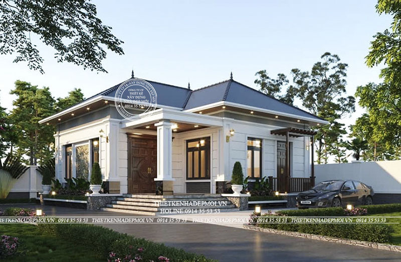 nhà vườn mái ngói
