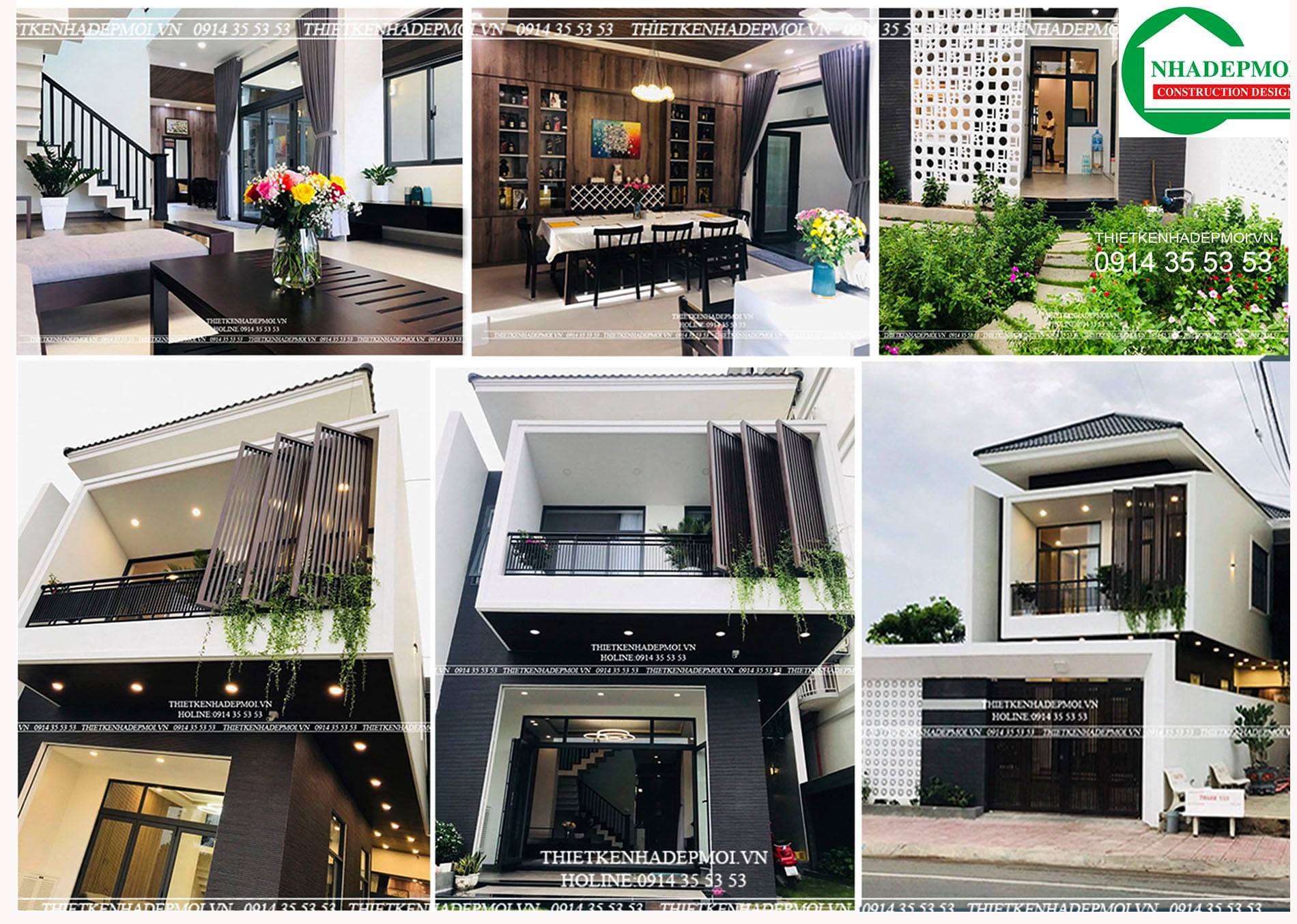 nhà phố 2 tầng đẹp
