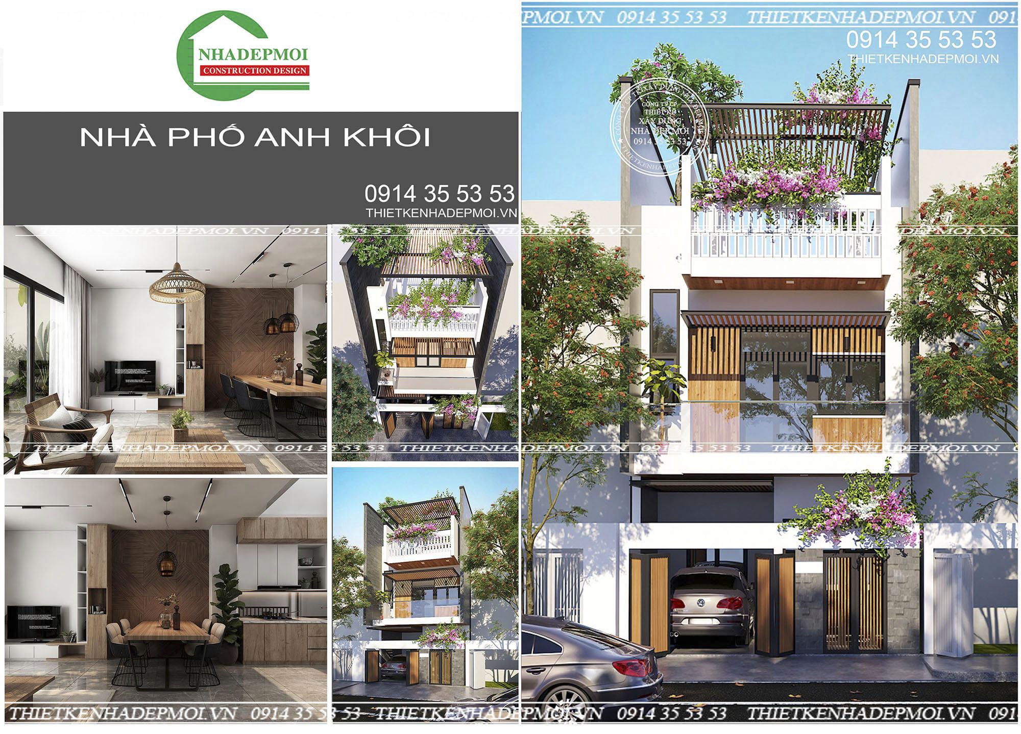 mẫu nhà 3 tầng