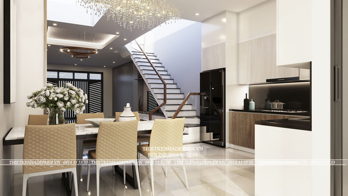 mẫu nhà phố 4 tầng