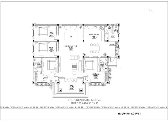 Mẫu nhà vườn hiện đại uy nghi trên diện tích 150m2.
