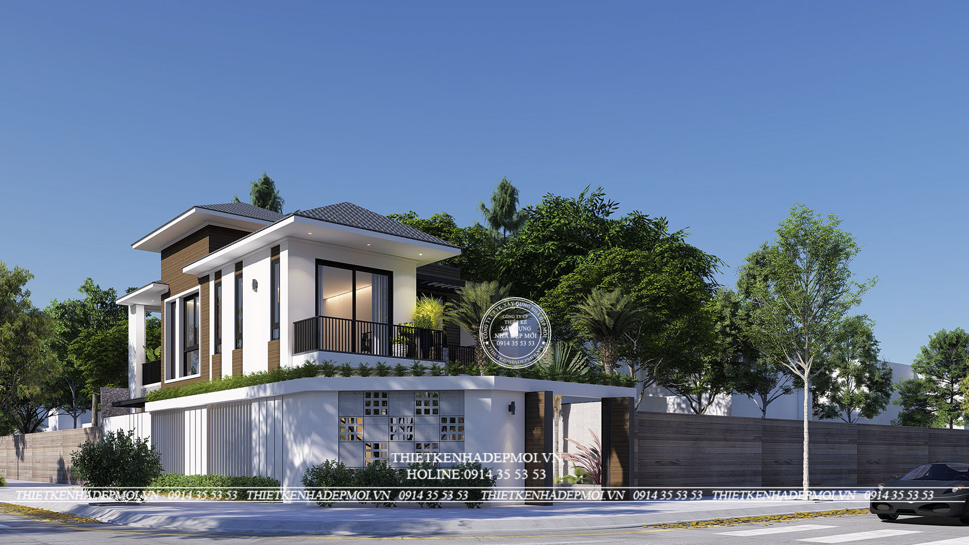 các mẫu biệt thự 2 tầng đẹp