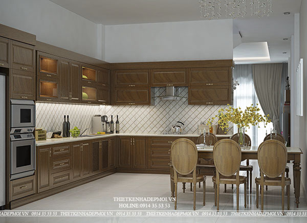 Mẫu nhà ống hiện đại tông gỗ đẹp
