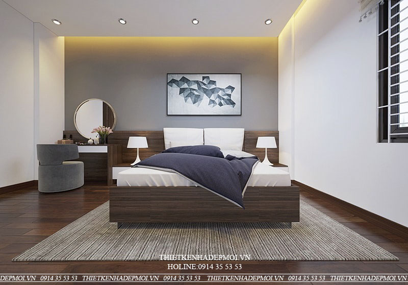 Nhà phố hiện đại 3 tầng ốp đá đẹp thu hút