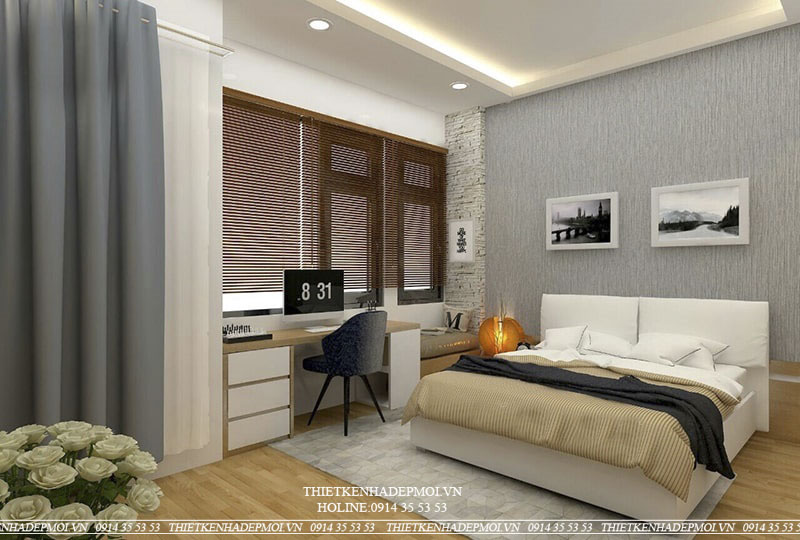 Nhà phố 3 tầng phong cách hiện đại sang trọng