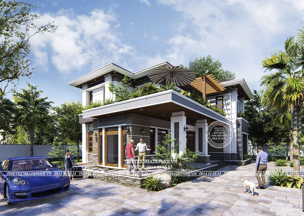 Mẫu biệt thự vườn phong cách nhật