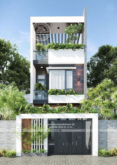 nhà phố hiện đại 3 tầng