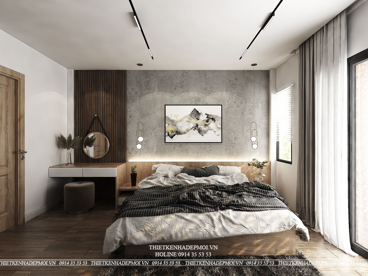 nội thất ốp gỗ đẹp