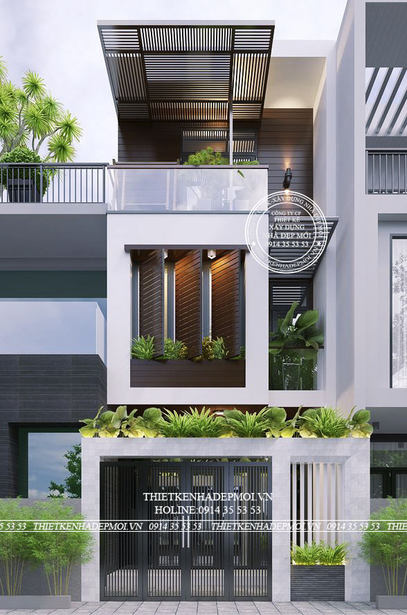 Những mẫu nhà hiện đại 3 tầng được ưa chuộng năm 2021
