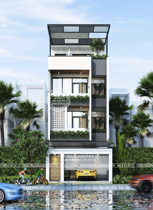 Những mẫu thiết kế nhà phố 4 tầng đẹp nhiều lựa chọn