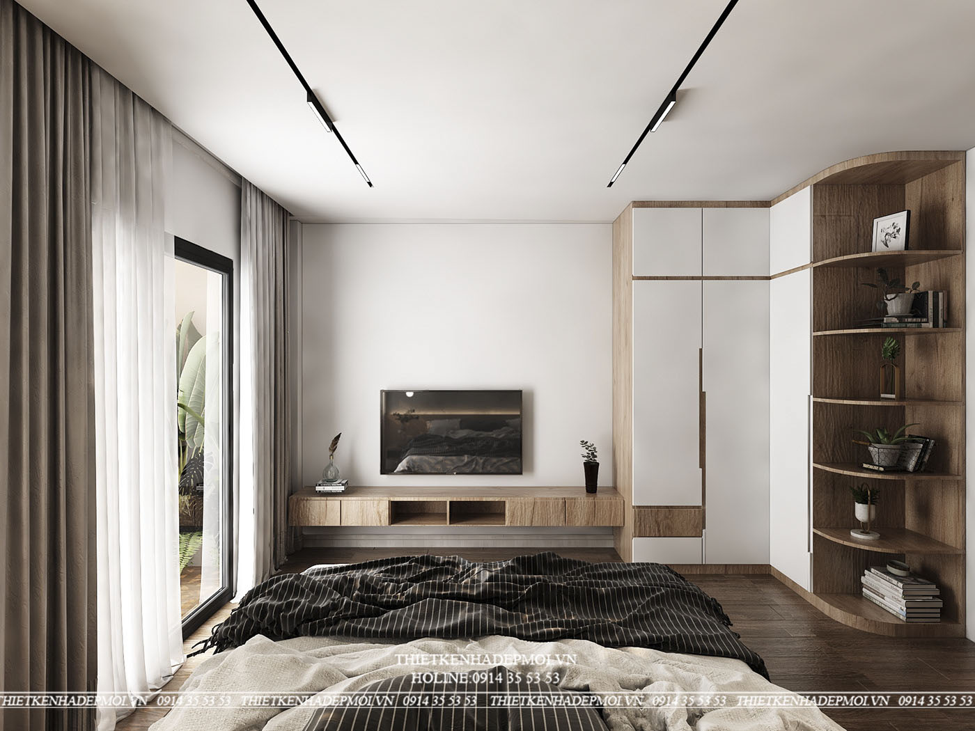 Nội thất nhà phố hiện đại tone vintage chủ đạo đẹp mắt