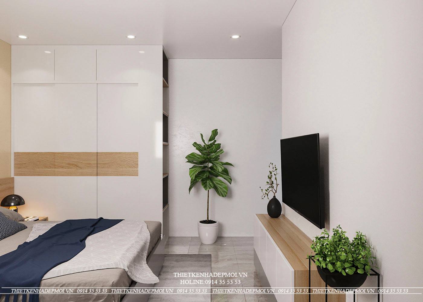 Mẫu thiết kế nhà phố 4 tầng hiện đại mái xéo độc đáo