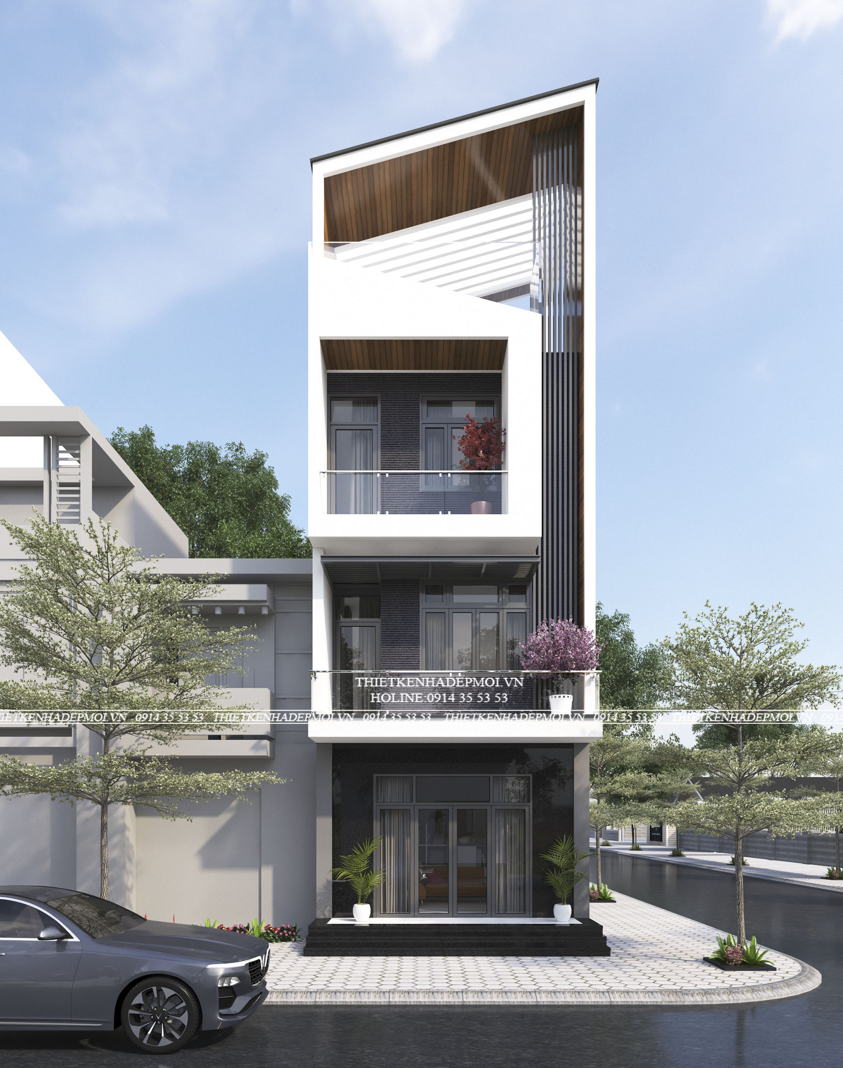 Những mẫu thiết kế nhà phố 4 tầng đẹp nhiều lựa chọn