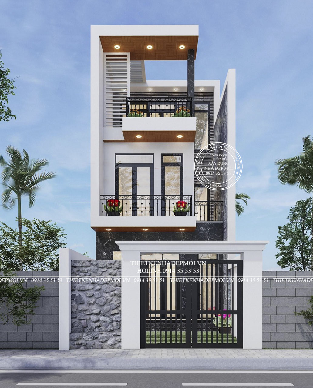 Những mẫu nhà hiện đại 3 tầng được ưa chuộng năm 2021