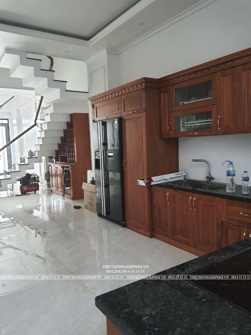 Thi công trọn gói nhà phố hiện đại cho gia đình anh linh