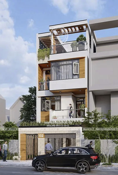 mẫu nhà phố đẹp 