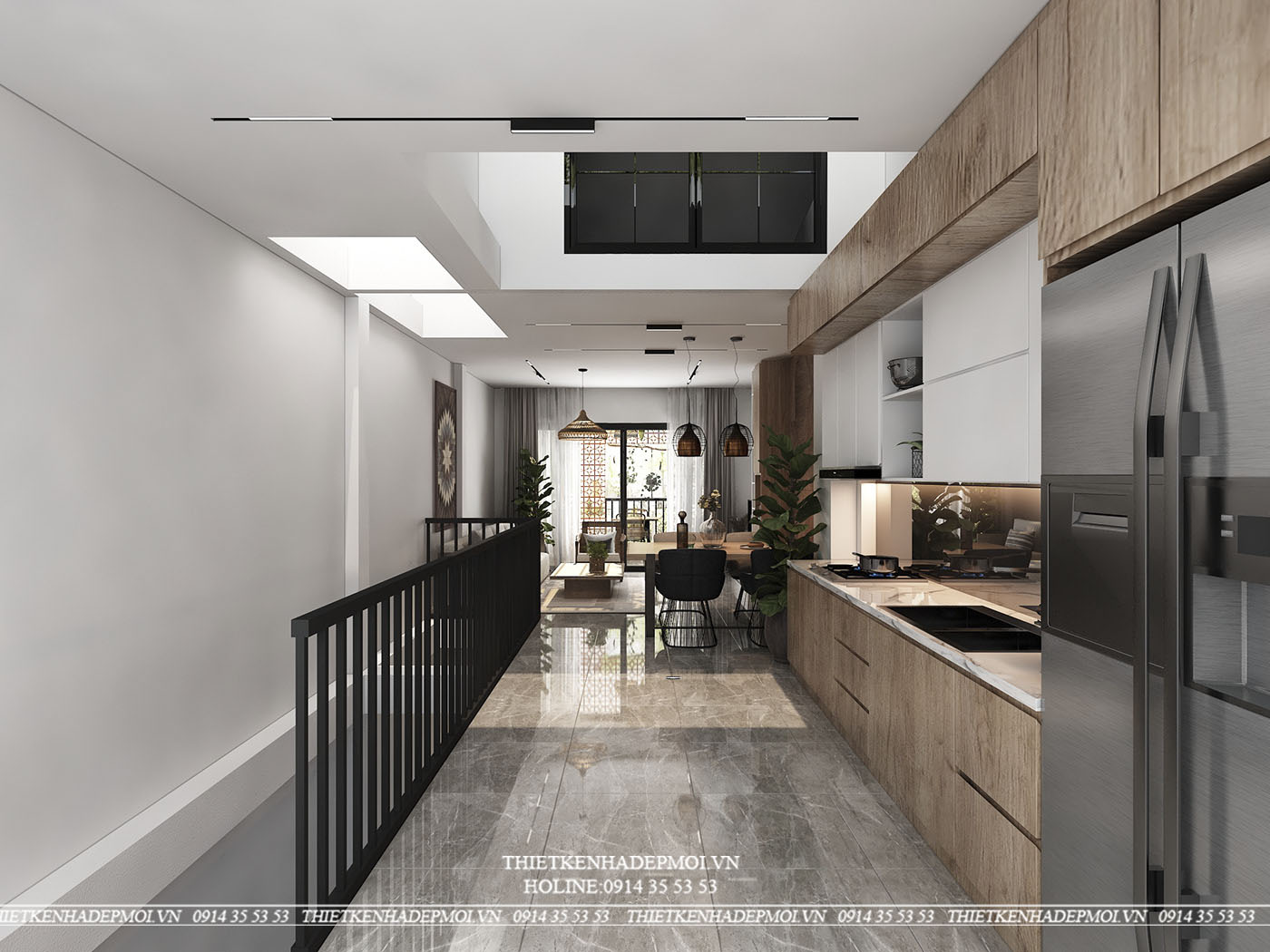 nội thất nhà phố hiện đại đẹp 