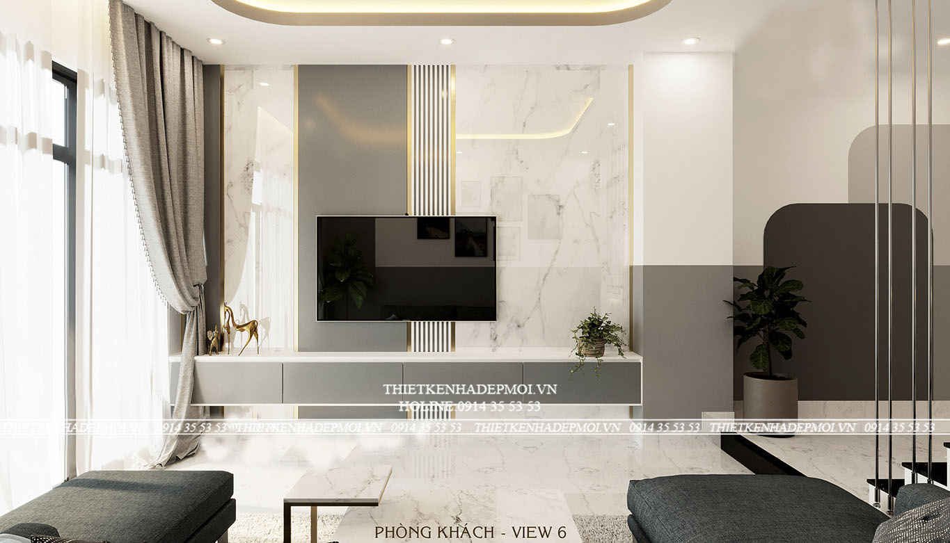 Mẫu nhà 4 tầng hiện đại đẹp ngay trung tâm sài gòn