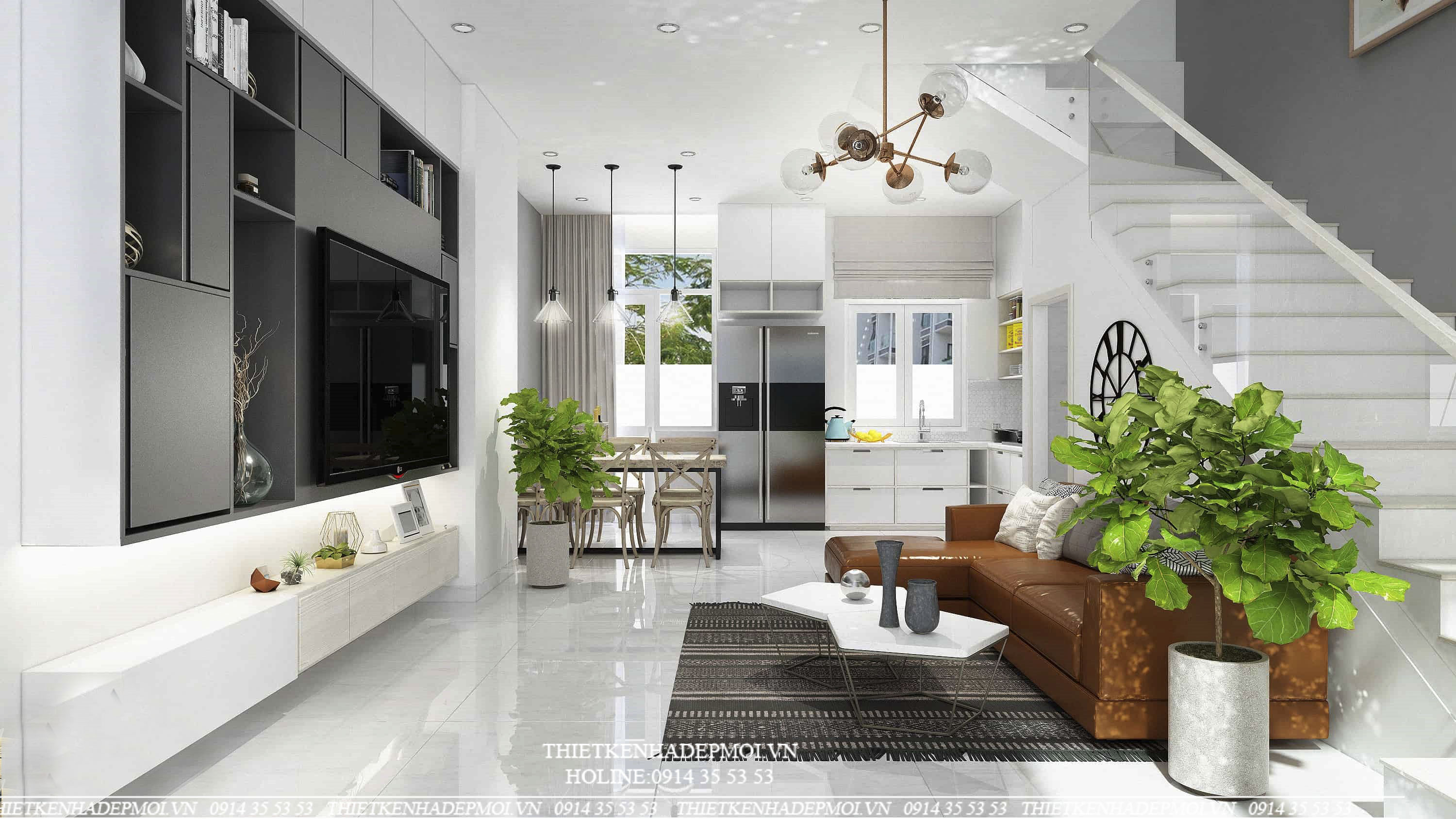 nội thất nhà phố độc đáo