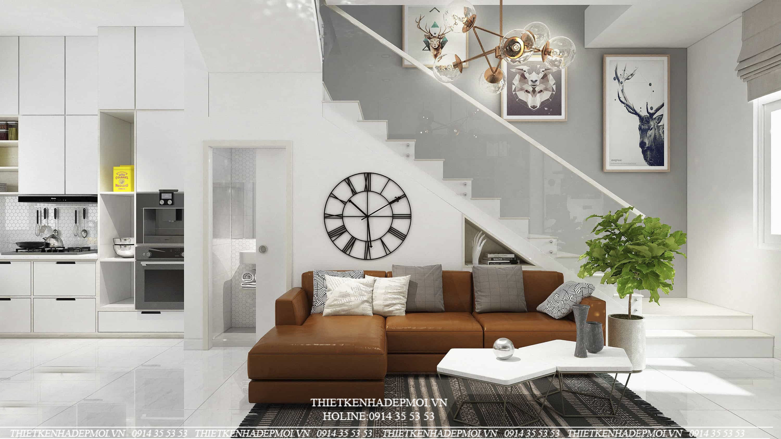 mẫu nhà phố đẹp 1 trệt 2 lầu
