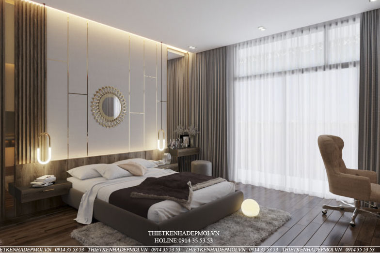 Nội thất nhà phố có phòng gym hiện đại tiện ích