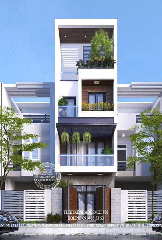 Những mẫu thiết kế nhà phố 4 tầng đẹp nhiều lựa chọn