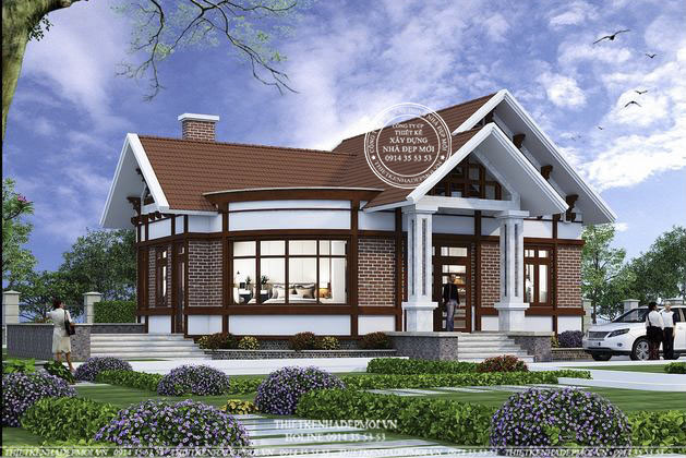 nhà cấp 4 mái Thái