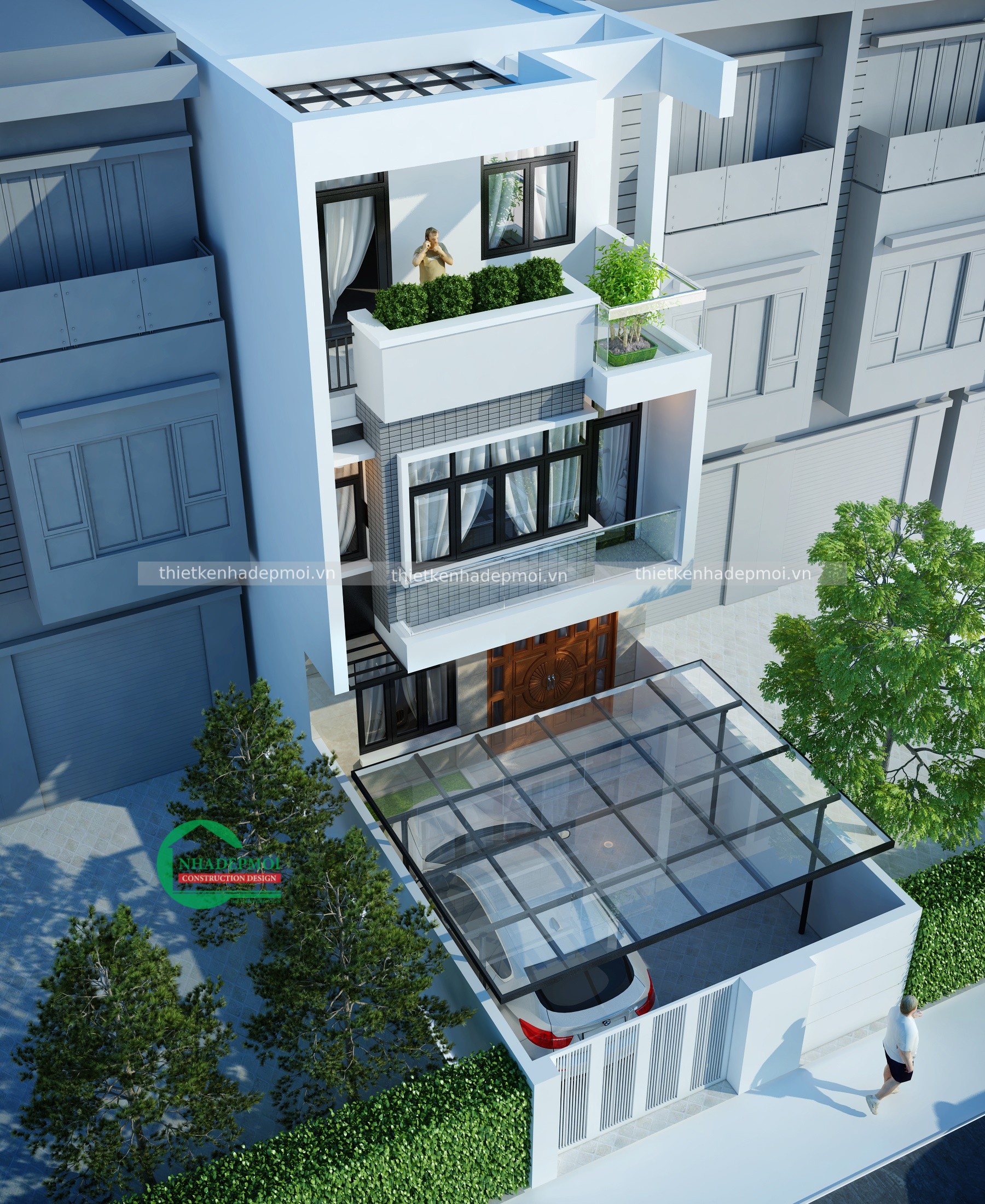 Những mẫu nhà hiện đại 3 tầng được ưa chuộng năm 2021