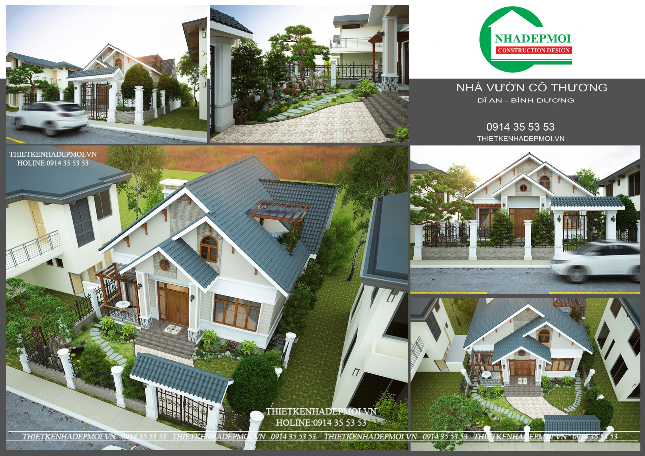 Top 11 mẫu nhà vườn đẹp 100-200m2 thiết kế năm 2020