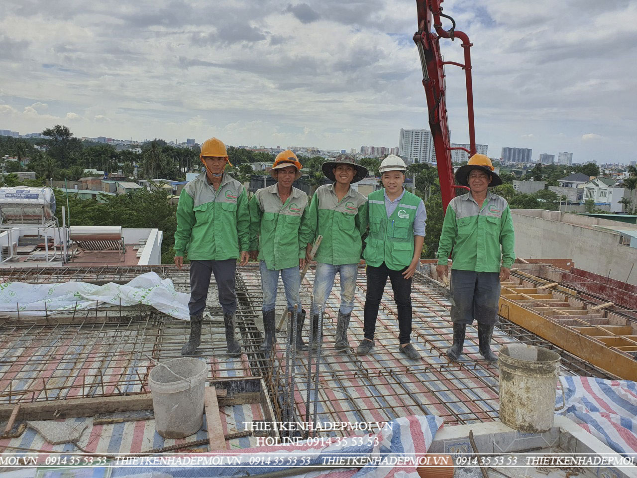 Công trình thi công nhà phố hiện đại đơn giản đẹp mắt