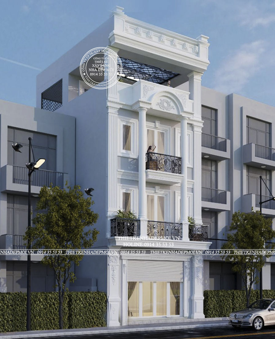 nhà phố tân cổ điển đẹp