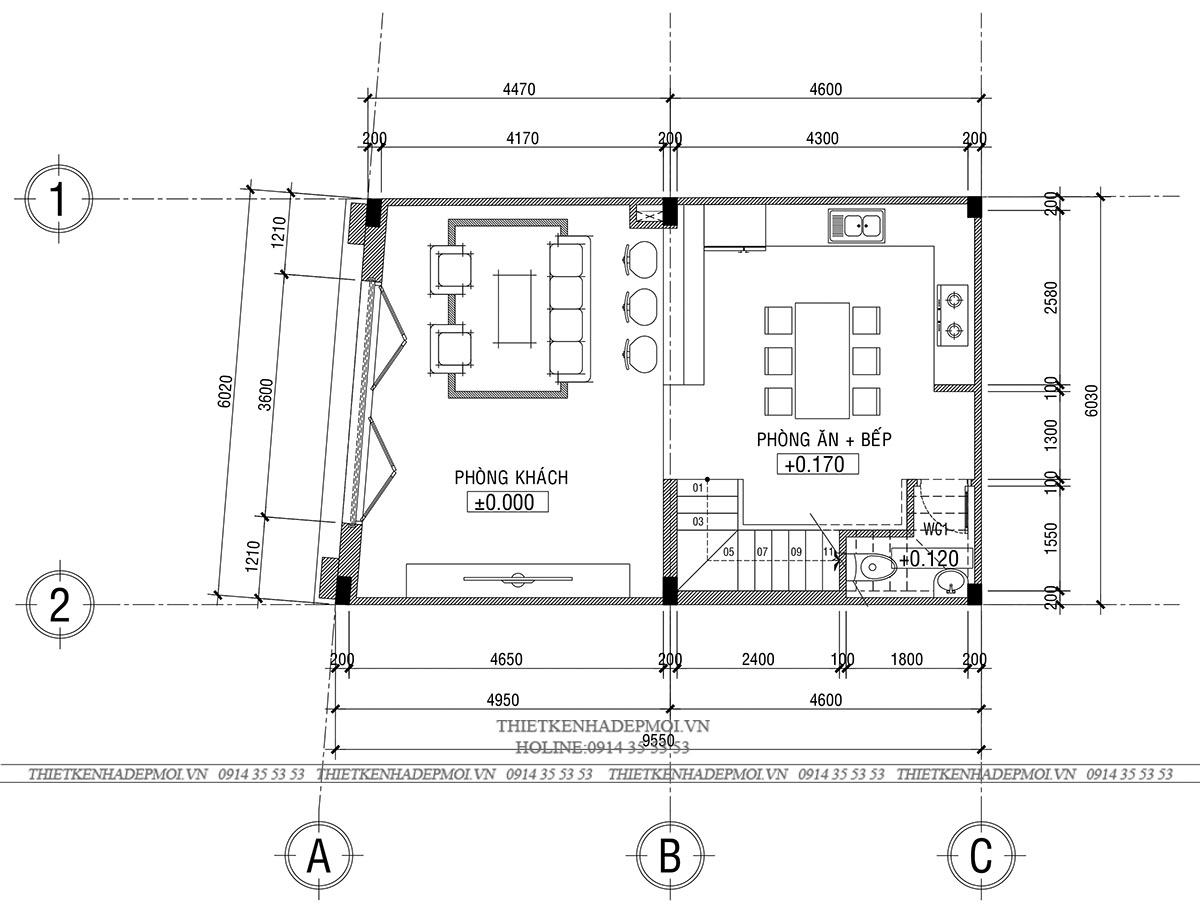 Mẫu nhà phố tân cổ điển với thiết kế đối xứng sang trọng thu hút nhất