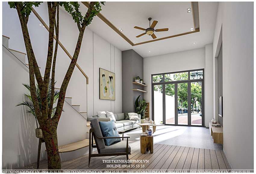 nhà phố đẹp có lửng