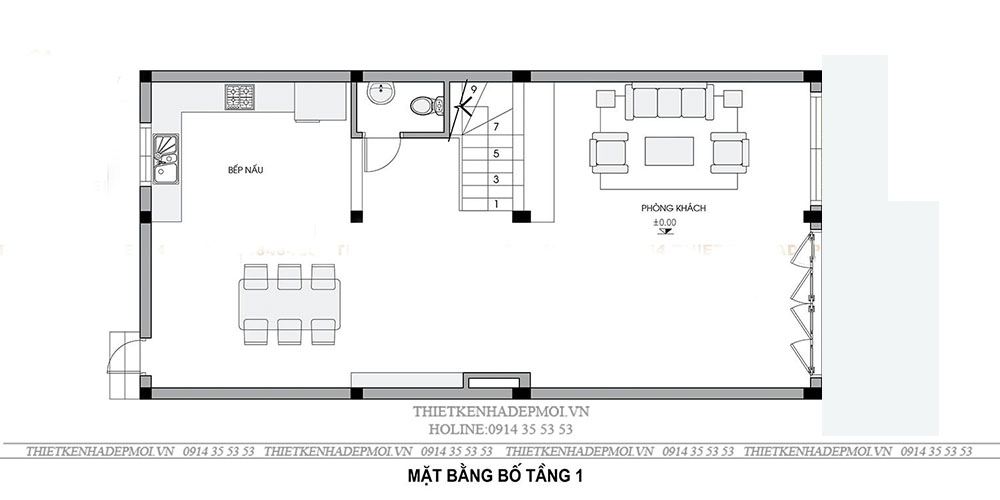 Mẫu nhà hiện đại 4 phòng ngủ đẹp