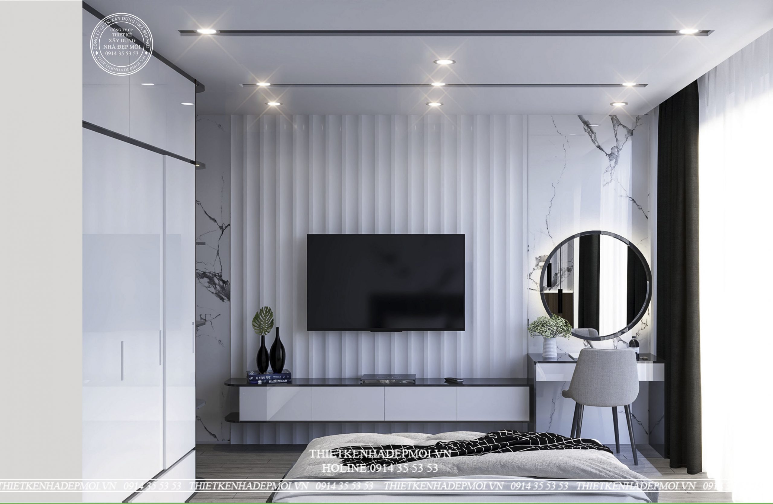Mẫu nhà phố hiện đại ốp gạch sang trọng