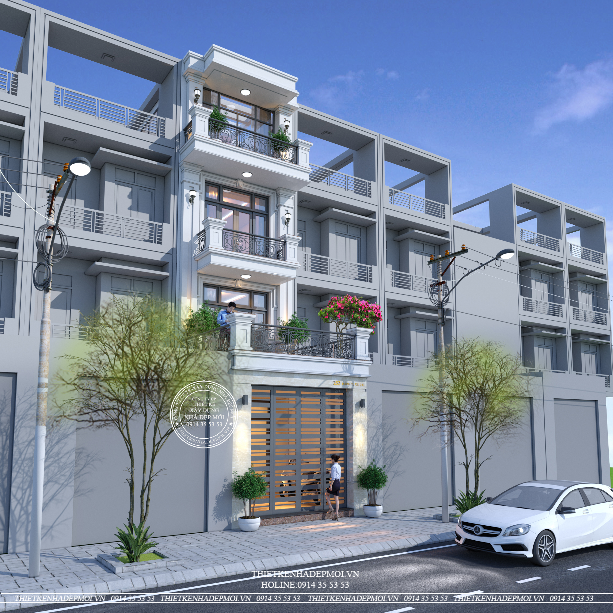 MẪU NHÀ PHỐ TÂN CỔ ĐIỂN