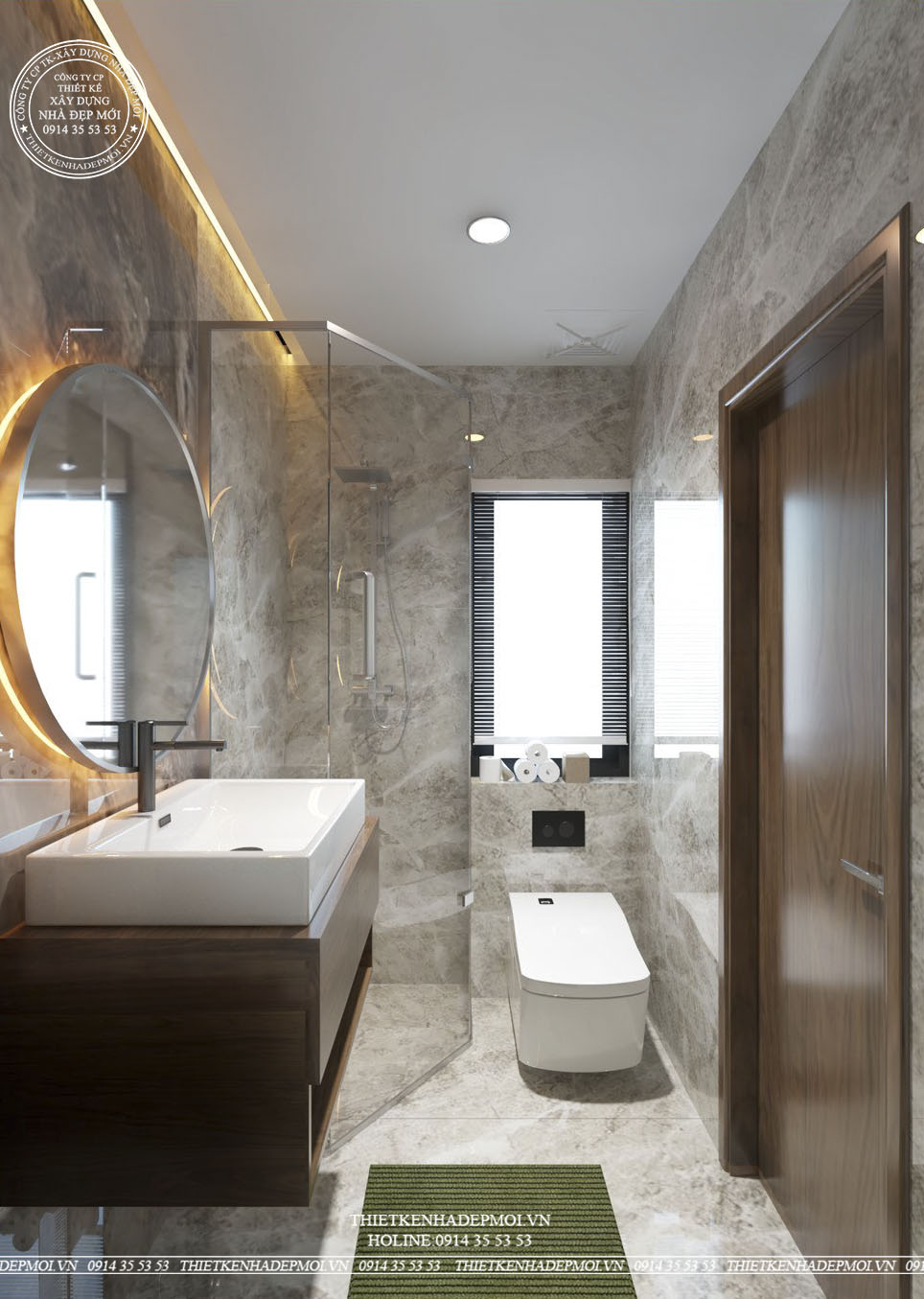 Mẫu nhà phố hiện đại ốp gạch sang trọng
