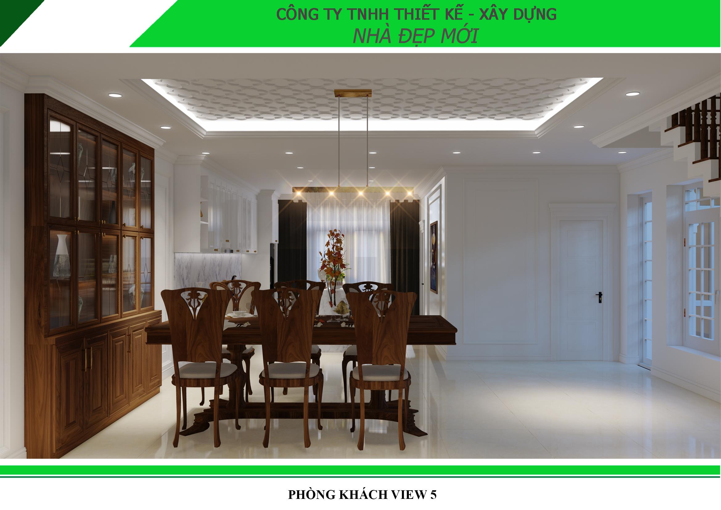 Mẫu nội thất phong cách tân cổ điển đẹp lung linh