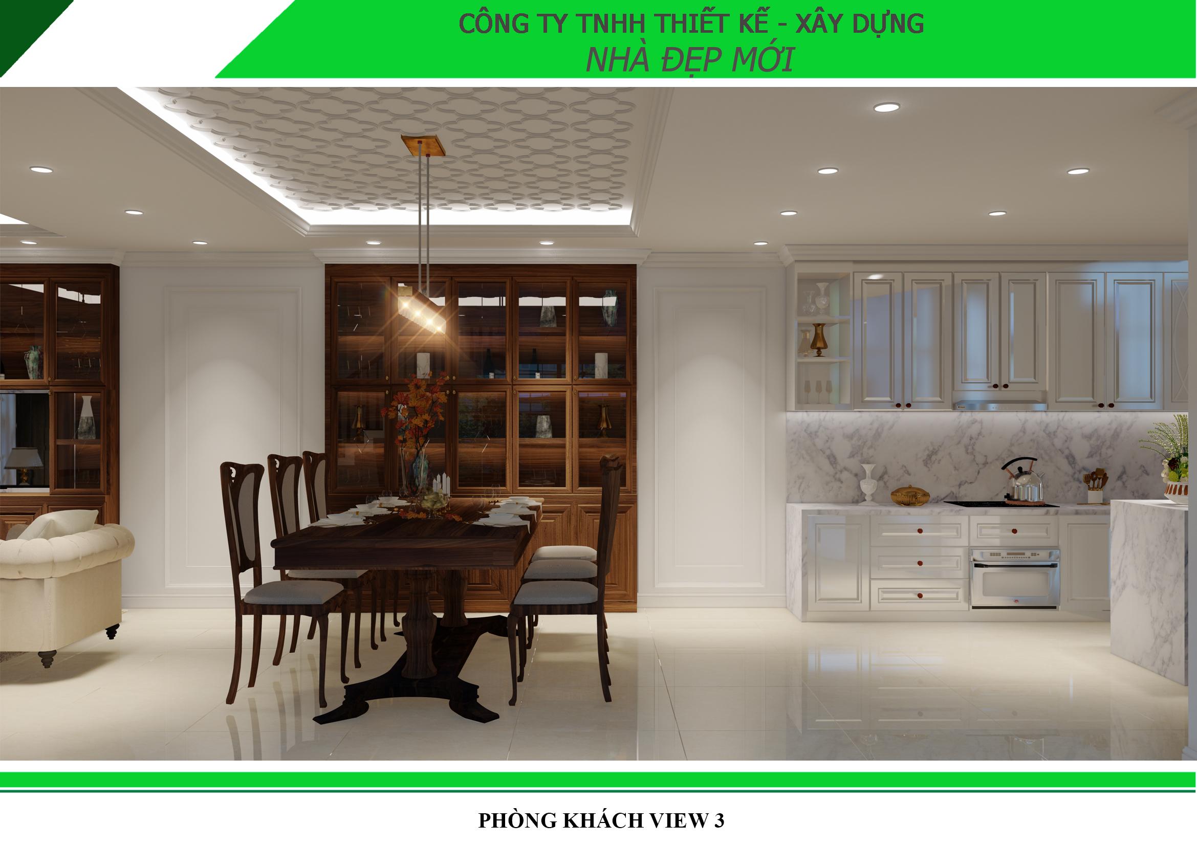 Mẫu nội thất phong cách tân cổ điển đẹp lung linh