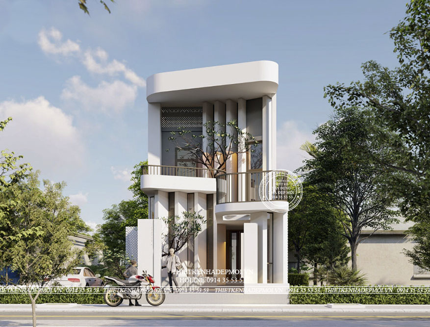 mẫu nhà phố 2 tầng