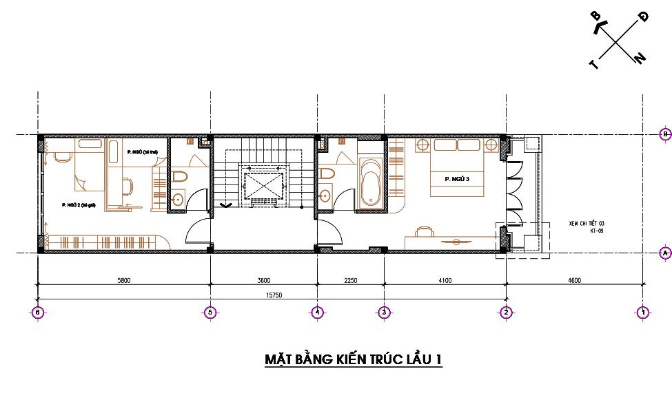 Mẫu nhà phố tân cổ điển 5 tầng có lửng đẹp