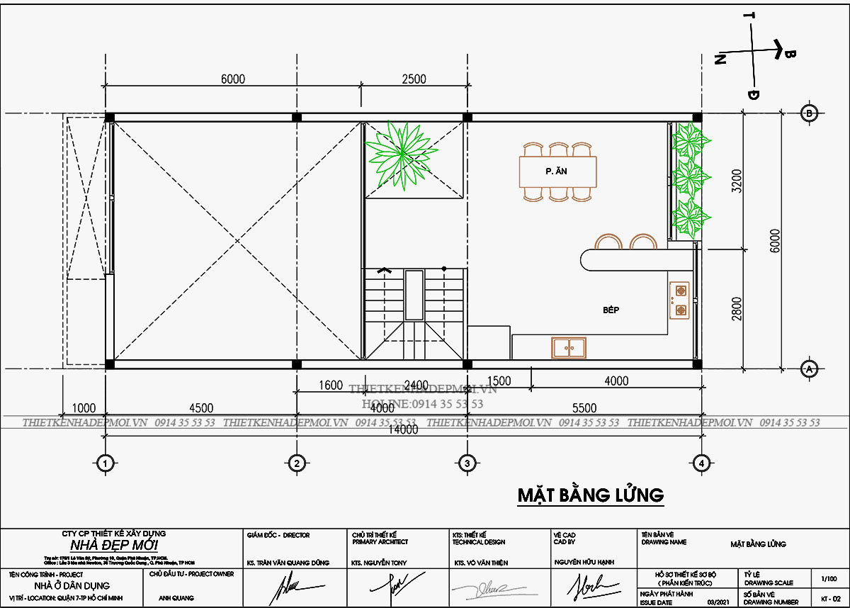 Mẫu nhà phố có tầng lửng tại quận 7