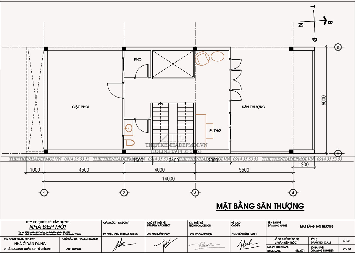 Mẫu nhà phố có tầng lửng tại quận 7