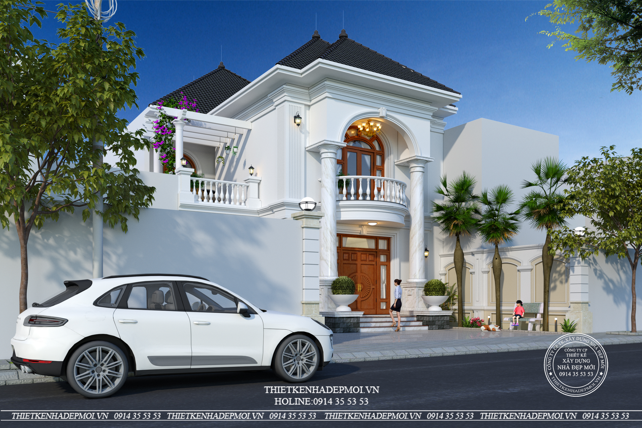 Mẫu thiết kế biệt thự 2 tầng mini tại bình dương